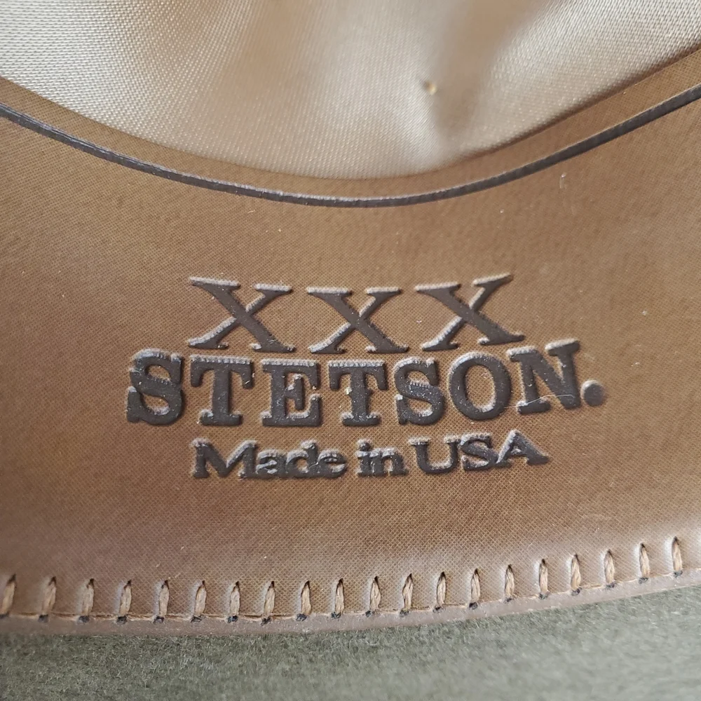 Stetson Rawhide XXX Buffalo Western Cowboy Hat. Mink. 61. NWOT - Picture 4 of 11